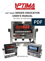 Optima Scale OP-900 Series User Manual