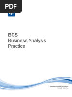 BCS Business Analysis Practice