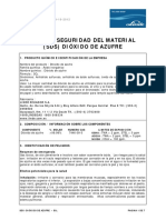 Hoja de Seguridad Dioxido de Azufre-So2