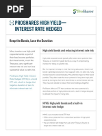 Proshares - Interest Rate Hedged: High Yield