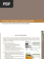 Customer User Manual-Manufacturing: Service System of Online Halal Certification (CEROL-SS23000)