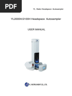 YL2000H Series Autosampler ENG Manual Ver.1.1