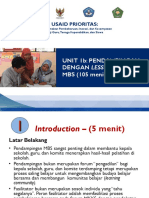 Usaid Prioritas:: Unit 1B: Pendampingan Dengan Lesson Study - MBS (105 Menit)