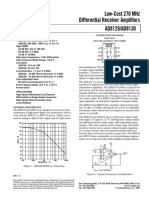 Low-Cost 270 MHZ Differential Receiver Amplifiers: S at G 1 S at G 10