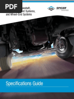 Specifications Guide: Spicer Axle, Driveshaft, Tire Management Systems, and Wheel-End Systems