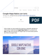 Google Maps Nativo Con Ionic