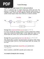 Control Strategy: Single Input and Single Output With Unit Feedback