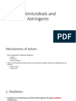 Antimicrobials and Astringents