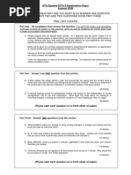 You Must Answer Part One You Must Also Answer One Question From Part Two and Two Questions From Part Three Time Limit 3 Hours