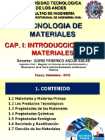 Introduccion Tecnologia de Materiales