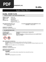 SDS R600a Isobutane