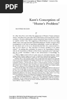 KUEHN - Kant's Conception of 'Hume's Problem' PDF