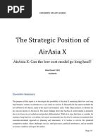 The Strategic Position of AirAsia X Can