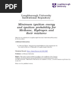 Minimum Ignition Energy and Ignition Probability For Methane, Hydrogen and Their Mixtures