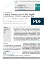 A Universal Suspension Test Rig For Electrohydraulic Active and Passive Automotive Suspension System