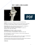 Fractura de Cabeza Del Radio