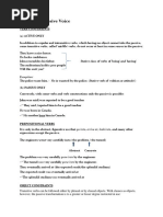 Active and Passive Voice: Verb Constraints