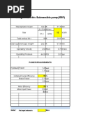 Submersible Pump Cal. Sheet