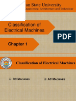 Classification of Electrical Machines