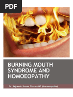 Burning Mouth Syndrome and Homoeopathy