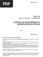 Presentación Civil 3d - Plantillas de Referencia e Importación de Estilos