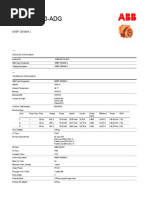 Motor Data Sheet