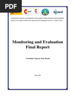 Monitoring and Evaluation Final Report