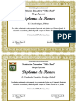 Diseño de Diploma de Honor-1ER