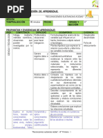 6°-SESIÓN DE APRENDIZAJE - Sustancias Acidas