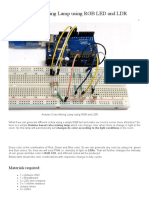 Arduino Color Mixing Lamp Using RGB LED and LDR