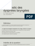 Diagnostic Des Dyspnées Laryngées DR Chentir