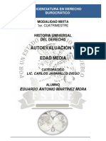 Historia Universal Del Derecho - Autoevaluación V