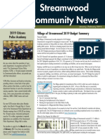 Streamwood Community News: 2019 Citizens Police Academy Village of Streamwood 2019 Budget Summary