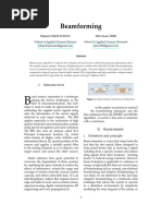 Beamforming: Siham Hadoudou Mustafa HIRI