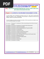 ISO 14001 Environment Management Procedure