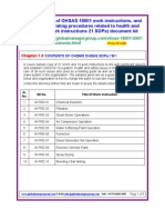 OHSAS 18001 Work Instruction and SOPs