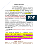 Exp. 1395-2018 Acta de Audiencia Única Con Conciliacion Alimentos