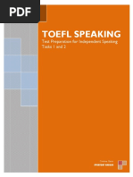 TOEFL SPEAKING - Independent Speaking