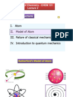 Lecture 2 - Bohr Model Photoelectric Effect and Atomic Spectra