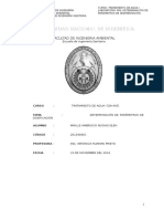 Determinación de Parámetros de Sedimentación