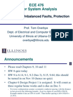 ECE 476 Power System Analysis: Lecture 21: Unbalanced Faults, Protection