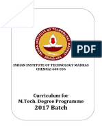 M.tech - Curriculum 2017