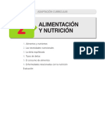 Alimentacion y Nutricion Adaptacion Curricular