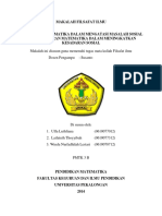 Penerapan Matematika Dalam Mengatasi Masalah Sosial Dan Pengajaran Matematika Dalam Meningkatkan Kesadaran Sosial