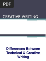 Creative Writing vs. Technical Writing