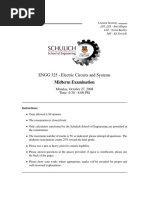 ENGG 325 - Electric Circuits and Systems Midterm Examination