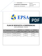 Plan de Respuesta A Emergencias Planta Concentradora PDF