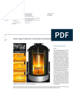 Silicon Ingot Production: Czochralski-And Float-Zone Technique