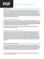 Using Low Stakes Writing As A Teaching Strategy