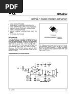 32W Hi-Fi Audio Power Amplifier: Description